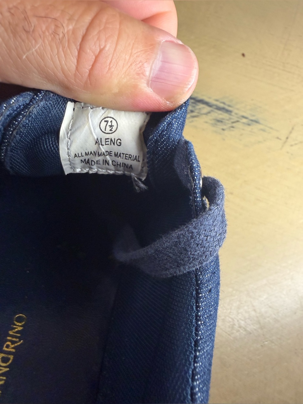 Catherine Malandrino Denim Low-Top Sneakers in Navy - Picture 9 of 9